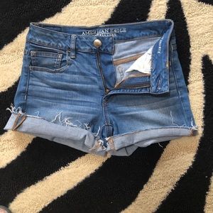 American Eagle hi rise jean shorts!